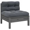vidaXL Garden Lounge Set Set of 3 Grey and Anthracite