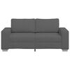 vidaXL Loveseat Sofa Dark Gray 80% Polyester, 20% Nylon Medium Durable