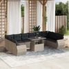 vidaXL Garden Sofa Set Light Grey
