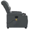 vidaXL Electric Stand Up Massage Recliner Chair Gray