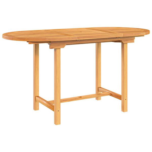 vidaXL Garden Table Natural Teak Solid Teak Wood