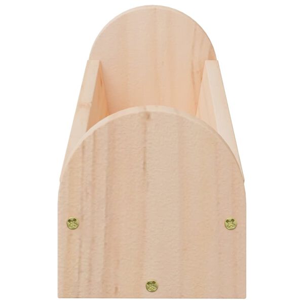 vidaXL Rabbit Hay Feeder Natural wood Solid fir wood One Size Durable