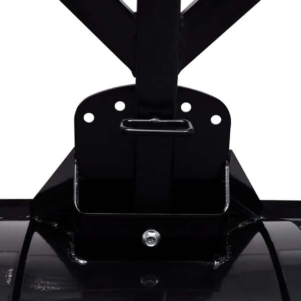 vidaXL Snowblower Black Steel 39.4 x 17.3 in Adjustable Armrests