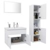 vidaXL Bathroom Furniture Set White Engineered Wood Medium