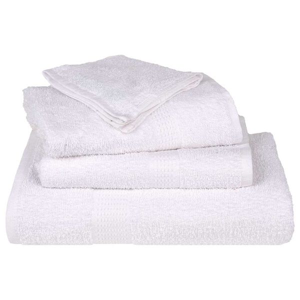 vidaXL Guest Towel Set of 50 White 100% cotton 11.8x19.7 in