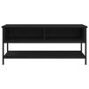 vidaXL TV Cabinet Set Wall-mounted Black Oak 39.37 x 13.78 x 17.72 in