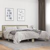 vidaXL Bed Frame Sonoma Oak Engineered wood, metal Double Durable