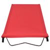 vidaXL Camping Bed Set of 2 Red 600D Oxford Fabric, Steel