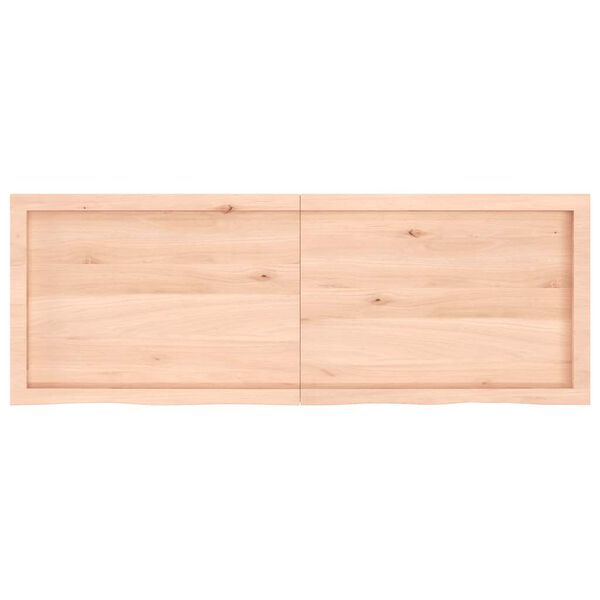 vidaXL Bathroom Countertop 55.1 x 19.7 x (0.8-1.6) " Untreated Solid Wood