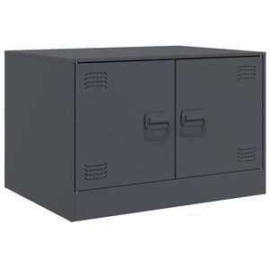 vidaXL Coffee Table Anthracite Cold-rolled Steel Small Coffee Table