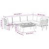 vidaXL Garden Lounge Set Dark grey Solid Acacia wood Large Modular