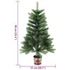 vidaXL Christmas Tree Green Polyethylene (PE) 35.4 in Durable