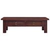 vidaXL Coffee Table Classical Brown Solid Mahogany Wood Small Storage