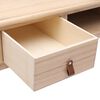 vidaXL Desk Natural Paulownia wood, Poplar wood Medium Desk