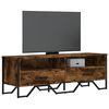 vidaXL TV Cabinet Smoked oak Engineered wood, metal Medium TV Cabinet