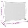 vidaXL Portable Baseball Net Red&Black 145.3x42.1x106.7" Steel&Polyester
