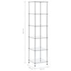 vidaXL Shelf Transparent Tempered Glass Medium Display Shelf