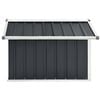 vidaXL Garden Shed Anthracite Galvanized steel Medium Durable