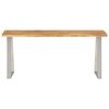vidaXL Bench Natural Wood Solid Acacia Wood 41.3 in Durable Bench