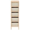 vidaXL Storage Rack Beige, Cedar Cedar Wood, Polypropylene Medium