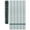 vidaXL Euro Fence Steel 65.6x4.9' Green
