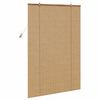 vidaXL Roller Blind with Curtains Manual Brown 43.31 x 62.99 in Bamboo