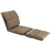 vidaXL Floor Chair Taupe Microfiber (100% polyester) with foam filling