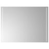 vidaXL LED Bathroom Mirror Transparent Glass 24 x 31.5 in