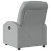 vidaXL Recliner Chair Light Grey Fabric (100% polyester), metal, plywood