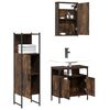 vidaXL Bathroom Furniture Set Smoked oak