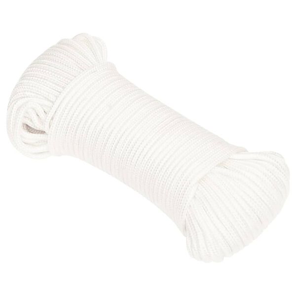 vidaXL Boat Rope Full White 0.20 " 164.0 ' Polypropylene