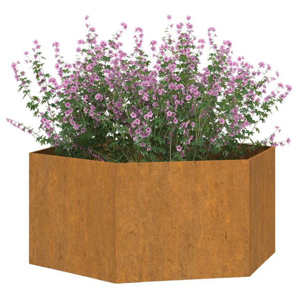 vidaXL Planter Rusty Corten Steel Large Decorative Inlays Planter