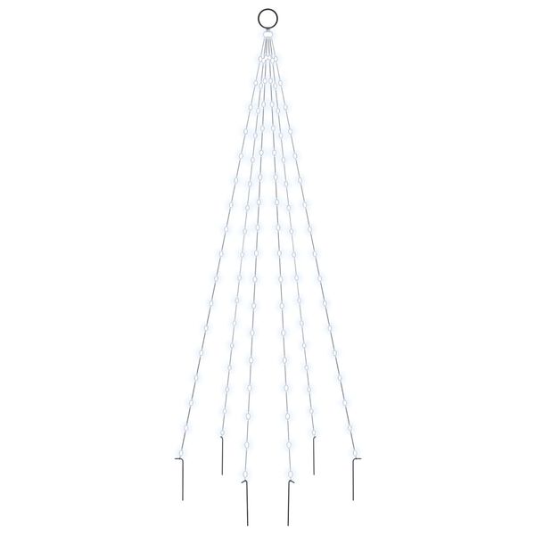 vidaXL Christmas Tree Cool White Copper Collapsible Christmas Tree