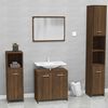 vidaXL Bathroom Furniture Set Brown Oak Engineered wood Standard
