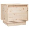 vidaXL Bedside Cabinet Set of 2 Natural wood Solid pinewood Compact