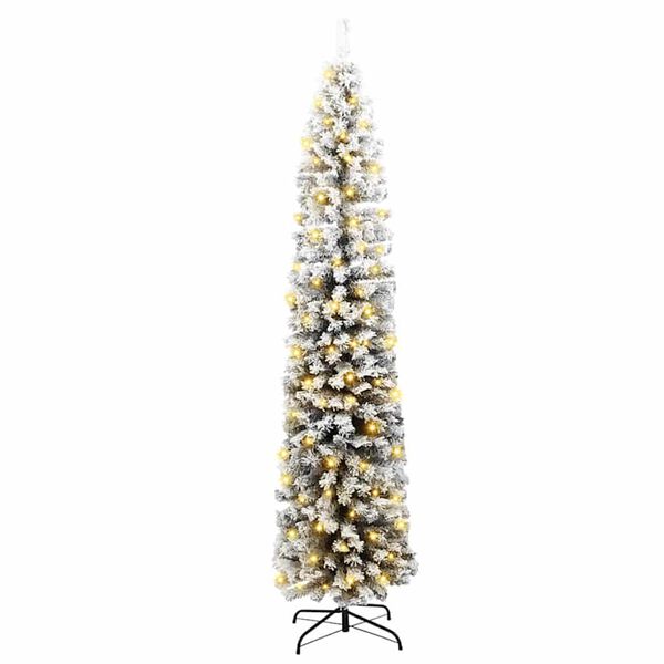 vidaXL Artificial Christmas Tree with 300 LEDs Green 70.87 in