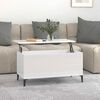 vidaXL Coffee Table High Gloss White Engineered wood, Metal