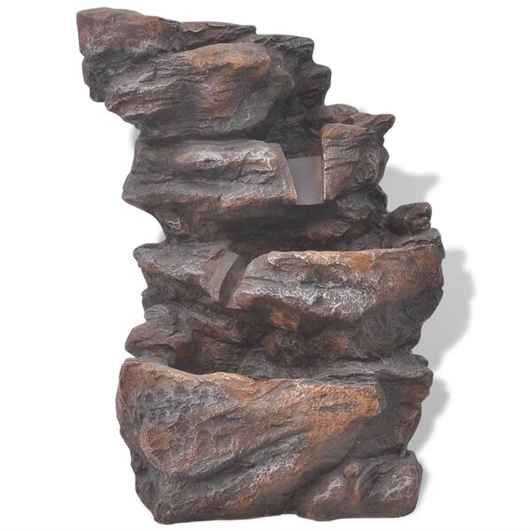 vidaXL Fountain Stone Effect Poly-resin Small Relaxing Fountain