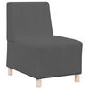 vidaXL Modular Sofa Unit Armless 3 pcs Dark Grey