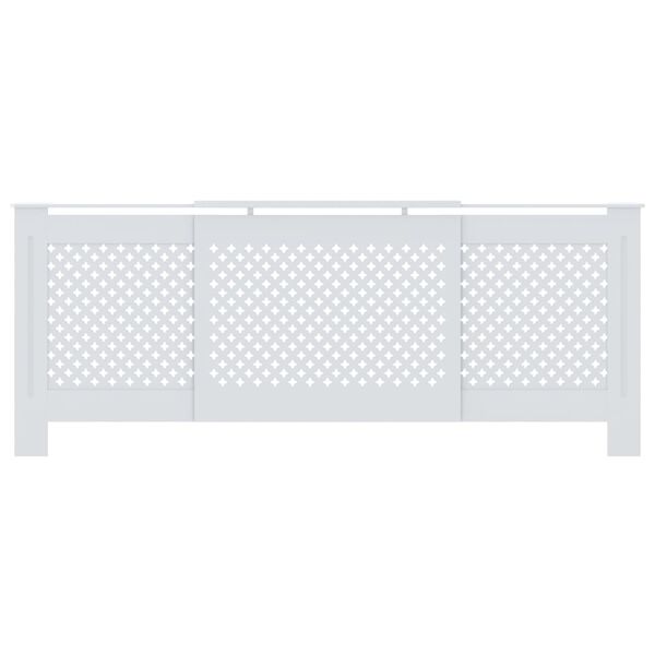 vidaXL MDF Radiator Cover White 80.7"