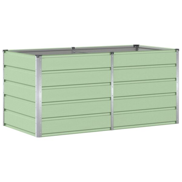vidaXL Planter Green 62.99 x 31.50 x 29.53 in Steel