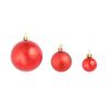 vidaXL Christmas Tree Decoration Set of 100 Red Plastic
