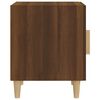 vidaXL Bedside Cabinet Brown oak Engineered wood Compact Bedside Cabinet