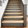 vidaXL Stair Tread Set of 4 Natural Oak Solid oak wood