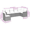 vidaXL Garden Sofa Set Light Grey PE Rattan Modular Garden Sofa Set