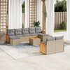 vidaXL Garden Sofa Set Beige