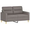 vidaXL Sofa Set Taupe Fabric (100% polyester), metal, textilene, plywood