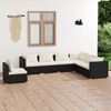 vidaXL Garden Lounge Set Black