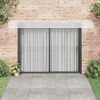 vidaXL Door Canopy Grey, Transparent Polycarbonate, ABS, Aluminum