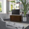 vidaXL TV Cabinet Brown Oak Engineered Wood 31.5 in x 13.4 in x 14.2 in